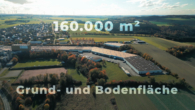 Lager- und Produktionsfläche in Mastershausen mit Bürofläche, Werkstätten, Hochrregallager und Parkfläche - Bild